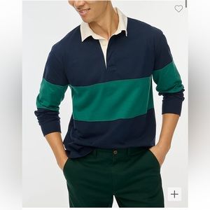 j crew factory Striped rugby shirt